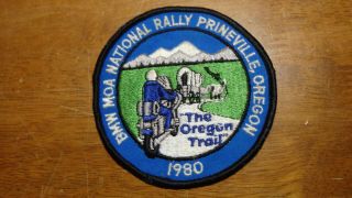 Motorcycle Biker Club Mc Rocker Mbw Moa Ralley Oregon Trail 1980 Patch Bx 12 8