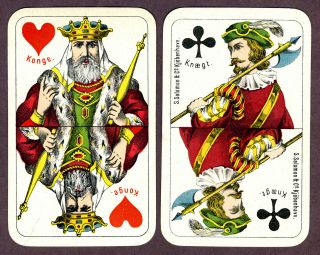 Antique Saloman & Co.  House Pattern Playing Cards,  Denmark,  C1905