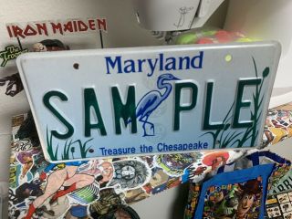 Maryland Sample License Plate Treasure The Chesapeake