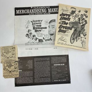 Vintage Movie Pressbook Clippings Trade Ad Jerry Lewis The Errand Boy 1962