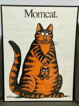 “momcat” Poster By B.  Kliban: Fundraiser,  Hancock County Humane Society