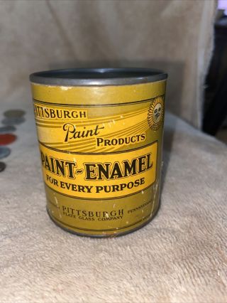 Vintage Advertising Coin Bank Pittsburgh Paint Promo Tin -