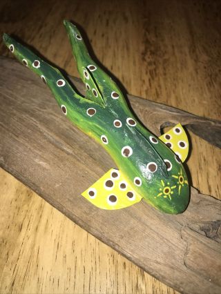 Rudy Zwieg Signed 6 " Frog Minnesota Folk Art Fish Spearing Decoy