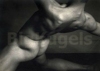 1960s Vintage James Davis Male Nude Athlete Art Photo Composition