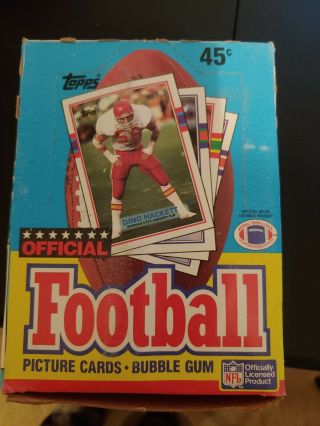 1989 Topps Football Wax Box From A Case 36 Packs 15 Cards Per Pack Irvin