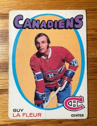 1971 - 72 Opc O - Pee - Chee - Guy Lafleur 148 - Rookie - Vg - Montreal Canadiens