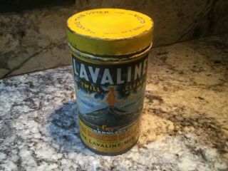 Vintage Lavaline Cleaner Tin Can By Lavaline Mfg Co. ,  Denver,  Colo.