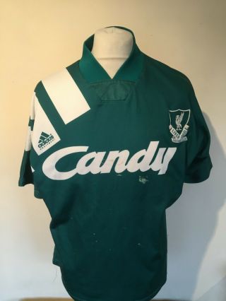 Vintage Liverpool 1991 - 92 Away Football Shirt Large Mens Adidas 40 - 42 "