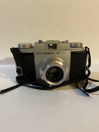 Vintage Kodak Pony Iv Camera With Anaster 44mm Lens And Strap