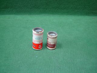 Vintage 1950s Bea British European Airways 2 X Card Inflight Salt & Pepper Pots