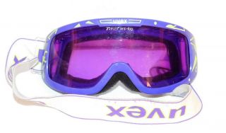 Vintage Uvex Triflex Anti - Fog Purple Ski Goggles