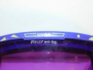 Vintage UVEX Triflex Anti - Fog Purple Ski Goggles 2
