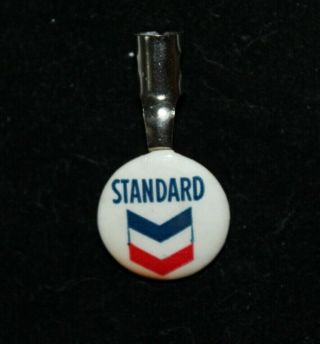 Vintage Standard Oil Chevron Pen Or Pencil Pocket Clip