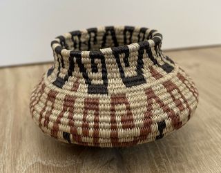 Vintage/antique Native American Tightly Woven Small Miniature Basket 3” X 1.  75”