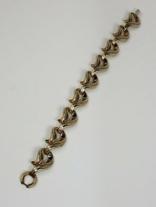 Vintage Crown Trifari Gold Trifanium Bracelet 40 