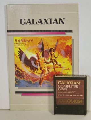 Vintage 1982 Atari Galaxian Computer Game Cxl4024 For 800 / 1200 / Xl / Xe