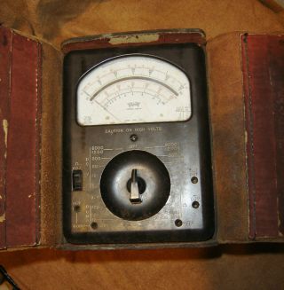 Vintage Toledo Edison Triplett Volt Ohm Multimeter Model 630 - A Type 3 With Case
