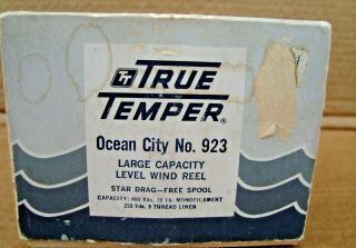 Vintage True Temper Ocean City No.  923 C Level Wind Reel 2
