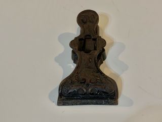 Antique Decorative Cast Iron Desk Paper Clip / Holder