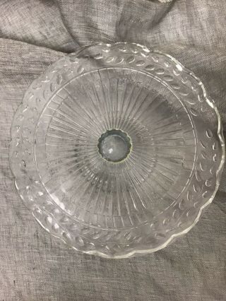 Cake Stand Small 8 " Cupcake Stand Clear Glass Vintage Tea Party Display Stand