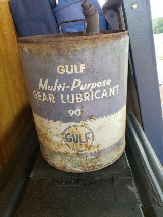 Antique 5 Gallon Gear Lubricant Can