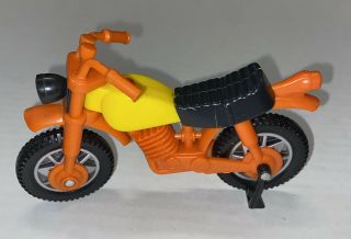 Vintage Tonka Toy Lastic Motorcycle Dirt Bike Hong Kong Made
