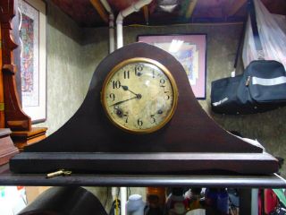 Antique Vintage Gilbert Bim Bam Tambour Mantel Clock C.  1920s
