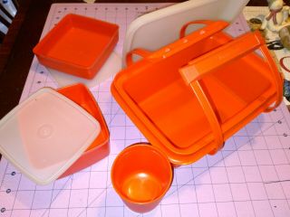 Vintage Tupperware Pack N Carry Lunch Box (no Cup Lid)