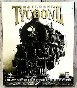 Railroad Tycoon Ii 2 Big Box Pc Game Vintage 1998 - Complete Near