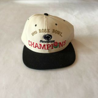 Vintage Nutmeg Penn State 1995 Rose Bowl Champions Snapback Hat