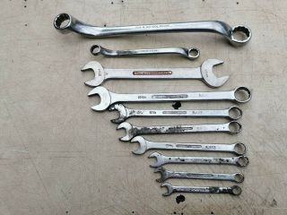 Set Of Vintage Britool Metric Spanners 9mm - 24mm Mixed
