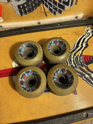 Vintage Santa Cruz Bullet Speed Skateboard Wheels Old School Schmitt Stix Hosoi