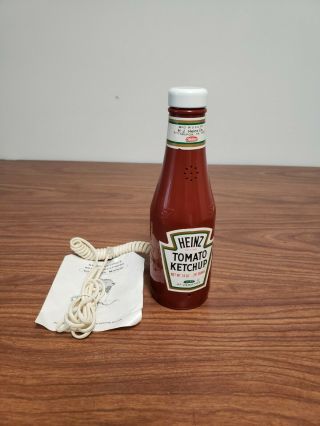 Vintage Heinz Ketchup Bottle Phone Push Button Telephone W/instructions