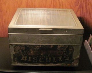 Antique Carr & Co Ltd Carlisle Biscuit Tin Box - England -