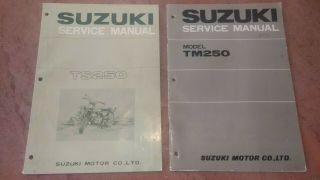 Suzuki Tm - Ts 250 Service Manuals Vintage Ahrma