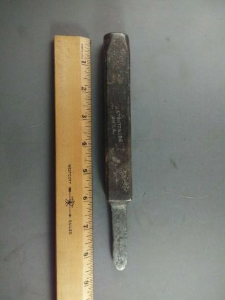 Antique J Stortz & Son Philadelphia Pa Iron Forged Oyster Knife Shucker