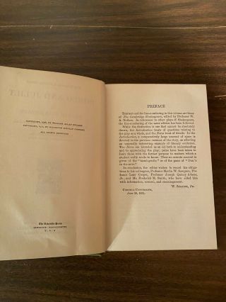1911 Vintage Riverside Literature Series Shakespeare ' s ROMEO and JULIET 3