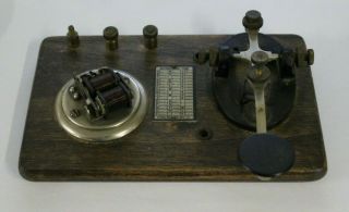 Antique Telegraph Key Signal Electric Mfg.  Co.  Morse Code International Code