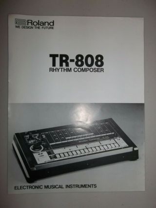 Roland Rhythm Composer Tr - 808 - Vintage Advertising Sheet