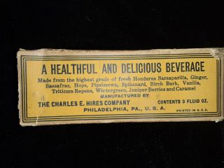 Vintage Hires Household Extract Bottle 2