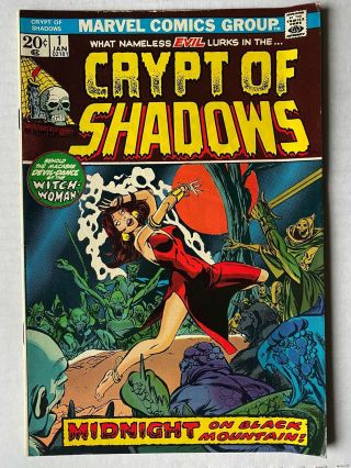Crypt Of Shadows 1 January 1973 Vintage Horror Marvel Comics