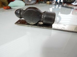 Vintage Ball Peen Hammer Plumb 8 Oz.  Head Machinist Metalworking Anvil Tool