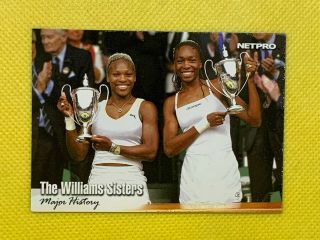 The Williams Sisters Serena & Venus 2003 Netpro Glossy Rookie Card G51 - /5000