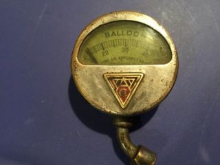 Vintage Balloon Acme Air Appliance Co.  Tire Gauge - Made In Brooklyn,  Ny