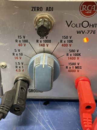 RCA VoltOhmyst Model WV - 77E VTVM==Nice 3