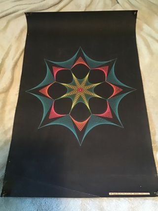 The Time Warp Vintage Blacklight Poster Psychedelic Retro 1970’s Pinup