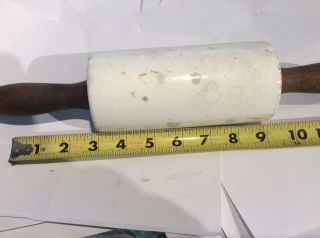 Antique Vintage Primitive Stoneware Pottery Country Style Rolling Pin Germany