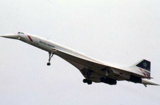 35mm Aircraft Slide G - Boaf British Airways Concorde Circa 1986