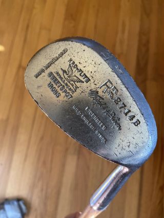 Wright & Ditson Old Vintage Antique Kro Flite Hickory Shaft 19 Iron Golf Club