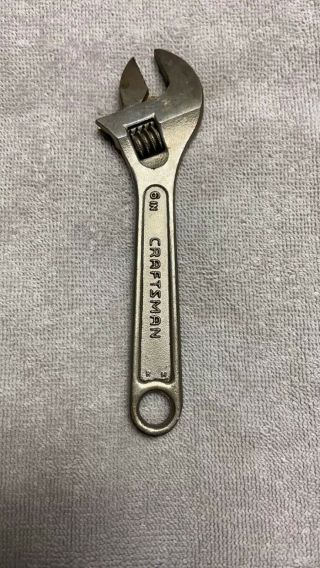 Vintage Craftsman 6 " Inch Adjustable Wrench Made In Usa Old Logo